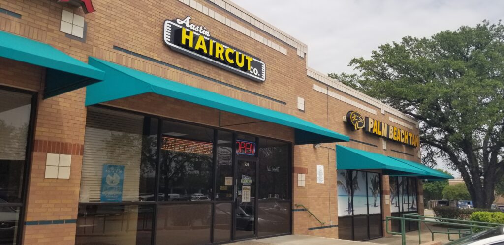 Barbershop location on Braker Lane and Highway 183 in Austin